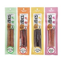 참좋은간식 길개먹개 강아지 간식 4종 세트, 2세트, 닭고기맛, 오리고기맛, 소고기맛, 연어맛