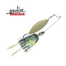 몰릭스 숏암 러버 스피너베이트 Molix Short Arm Lover Spinnerbait, 3/8oz, 02 White Chartreuse