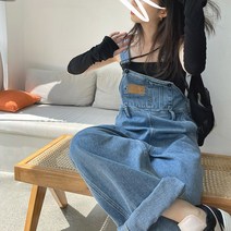 오버롤코디 끈나시점프수트 바지멜빵 멜빵원피스 여성 점프수트 브이넥점프수트 청점프수트 반팔점프수트 멜빵스키니 와이드점프슈트 겨울멜빵