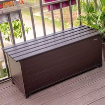 야외 원목 캐비닛 의자 테이블 마당 베란다 정원 수납, 키높이 150cm 에보니 컬러