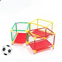 체육관 공 정리함 랙 다층 카트 축구 공 바구니 농구, 일반 단층 (캐스터 없음) 빨간색