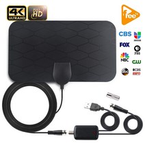 4K HDTV 안테나 TV 5000 마일 반경 증폭기 DVB-T2 명확한 위성 접시 신호 수신기 공중 13ft 케이블