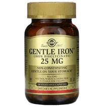 솔가 젠틀 아이언 25mg 베지터블 캡슐, 90개입, 5개