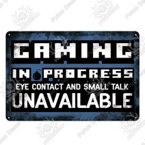 led글씨 네온바 Putuo 장식 재미 있는 게이머 금속 표지판 빈티지 주석 사인 직장에서 레트로 홈 하우스, 21 THA579_01 20x30cm