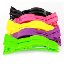 쪼야 미용실 집게핀 거미 클립 1 세트 (10개) 랜덤 색상 악어집게핀 누나 클립 헤어핀셋