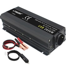 2600W 자동차 인버터 DC12V-AC 220V EU 소켓 50Hz 태양 전지