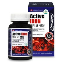 임산부 출산후 철분제 청소년 여성 철분 보충 영양제 모유수유 수유부 어린이 철분 흡수 임신준비 임신초기 임신전 영양제 철분 영양제 보충제 active iron X 100캡슐 1병