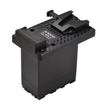 Andoer V-Lock V 마운트 배터리 플레이트 NP-F 더미 어댑터 내장 디코드 칩 소니 PXW-Z150/ HXR-MC2500, 한개옵션0