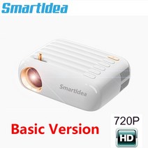SmartIdea-HD 미니 프로젝터 V1 1280x720P LED 휴대용 비디오 홈 시네마 3D 스마트 영화 게임 포켓 비머, [01] Basic Version, [01] EU 플매트 카펫 매트 카펫 러그
