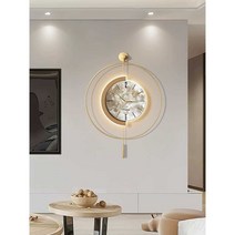 벽걸이 전자시계 선물 안방 디지털 감성 집들이, 14인치 D형 골드