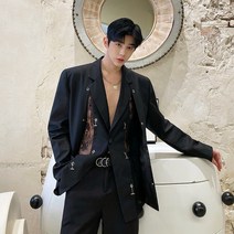 헌팅자켓 남자 블레이저 자켓 블랙