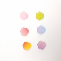 파츠 투톤 냥냥펀치 (10EA) 슬라임 재료 데코덴 레진 슬라임카페 도매, 그린