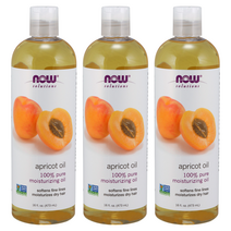 나우푸드 살구 오일 퓨어 모이스처라이징, 473ml, 3개