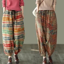 Tagi.여성 와이드 기모바지 슬랙스 배기팬츠 스판 통바지