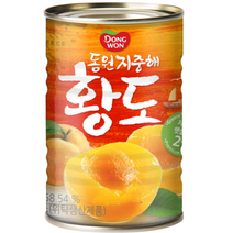 동원 지중해 황도 통조림, 410g, 15개