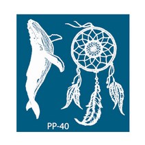 재사용가능 헤나타투 셀프헤나도안, 1개, PP-40