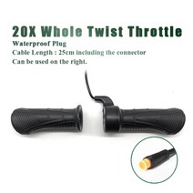 전동킥보드스위치 전기 자전거 thumb throttle ebike whole throttle half twist throttle handle with battery lock, 20x 전체 wp