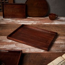 모던하우스 L 물푸레나무 직사각 쟁반 다크브라운 40X28