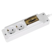 현대 4000W 고용량멀티탭 누전차단기 2구 1.5M 안전카바2개, 고용량 누전 2구1.5M(사은품 안전카바2개)