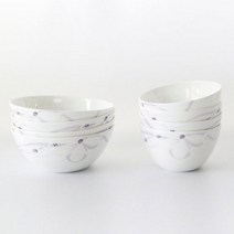 [한국도자기] 펄비즈 공기 대접 4인 세트, 상세 설명 참조
