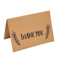 접이식 크래프트 생일 축하 카드 비즈니스 선물 엽서 Mariage 감사합니다 인사말 결혼식 초대장 10 개, [11] Thank you04-10pcs