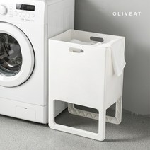 올리브엣 접이식 다용도 빨래 바구니, 블루, 1개