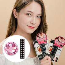 와사비네코 귀혈자리 이혈기석 귀마사지 귀지압 스와로브스키귀침 귀혈점 경락 이혈테라피 붓기 리프팅 다이어트 지압기 지압스티커 귀지압패치 귀지압스톤, XL(6.4mm), 라이트로즈