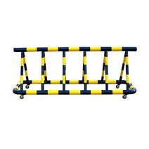 스틸바리케이드 13번 : H1100-L3000-115-65 파이 스텐바리케이드 삼각볼라드 우레탄 전선보호대 전선보호 과속방지턱 코너보호대 접착식