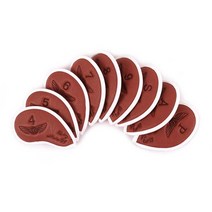 선물용골프템 디자인 자수 아이언 보호 커버 남자 30대 골퍼 선물_989979EA, 쿠팡 화이트