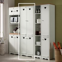 미자크 하트 1900수납장 / 속깊은 키큰수납장 부엌 냉장고 팬트리 주방수납장 600, 오크화이트