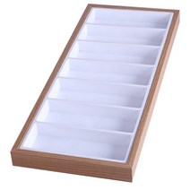 원목수납장 나무 안경 상자 디스플레이 스토리지 카운터 홈 선글라스 패널 빈티지 스타일 매장, 한개옵션1, 01 WHITE