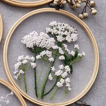 DIY 프랑스자수 키트_들꽃 스킬자수 도안 패키지세트, 상세 참조