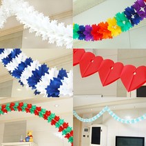 NEW파티장식가랜드/생일파티/가랜드장식/파티용품/이벤트/장식소품/배너/행사/홈파티, NEW파티장식가랜드(레인보우)