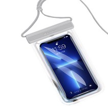 스마트폰방수팩 방수케이스 물놀이 터치 휴대폰수납, 그레이