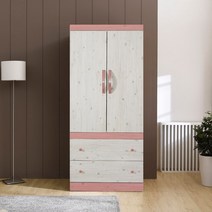 해해동동 라라 투서랍형 옷장 (88), 워시핑크