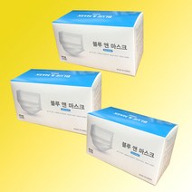 금수성무역 국산 3중mb필터 마스크 대형50매입, 화이트, 1개, 50개