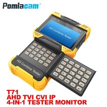 T71 CCTV 테스터 비 터치 스크린 AHD TVI CVI CVBS H.265 4K IP 카메라 키버튼 모니터 PTZ 컨트롤러 RJ45, 01 T70