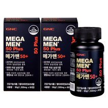 GNC 메가맨 50+ (1 500mg 60정 30일분) x 2입, 2개