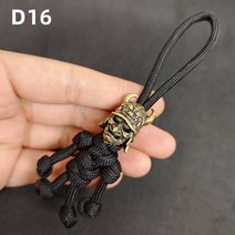 아미타불 황동 레트로 키 체인 휴대용 미니 도구 휘슬 나이프 로프 매듭 항아리 작은 스푼 펜던트 열쇠 고리 DIY 액세서리 선물 1 개, [34] D16