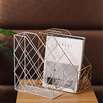 거실 응접실 책 잡지 수납 빈티지 철제 매거진랙 박스, 파일 매거진랙 1단 블랙