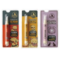 5초양치 멍치카펜 강아지 일체형 치약칫솔세트, 4g, 1개