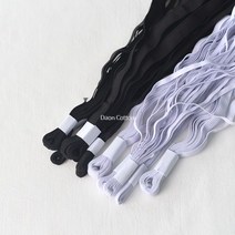 소잉홀릭 [360cm] 고무줄 (10종) - 다용도 기본 고무밴드 홈패션 의류부자재, 360cm) 화이트 16mm