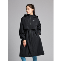 멜리아 롱기장 여성 바람막이 (BLACK)