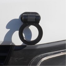 차량용 견인고리 후크 장식 자동차 올뉴투싼 마티즈 코란도C 아우디 펠리세이드 꾸미기 BMW SM5 레이 봉고3 새차선물 스포티지 그랜져IG 스타렉스 MQ4, 삼각형 블랙