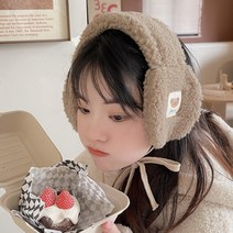 테디베어 따뜻한 여자 겨울 털 방한 귀마개 귀도리