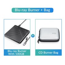 디비디플레이어 CD리더기 씨디롬 orico 외부 usb3.0 cd dvd 라이터 blu-ray 휴대용 광학 드라이버 mac macbook pro용 보호용 운반 케이스 포함, 100GB 블루레이