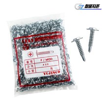 스틸하우스용 양날 직결피스 8x25 1봉지 경량형강건축 판넬 대와샤 렉산 철판 나사 나사못 고정