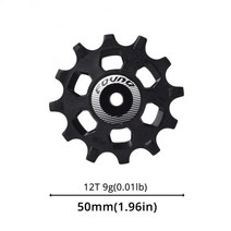 FOVNO MTB 도로 자전거 뒷 변속기 풀리 세트 넓고 좁은 이빨 가이드 휠 지원 7-12 속도 12T 14T 16T 자전거, 01 01 12T
