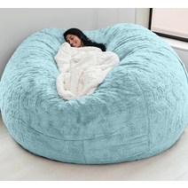 빈백 소파 Dropshipping 자이언트 아니 필러 폼 콩 가방 커버 큰 솜털 Beanbag 침대 코트 바닥 좌석 소파, 22 5ft