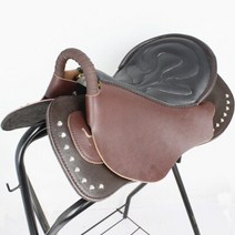 안장 풀 세트 스타일의 가죽 승마 안장 대형 말 안장 승마 용품, 네이키드 안장 사이즈 l